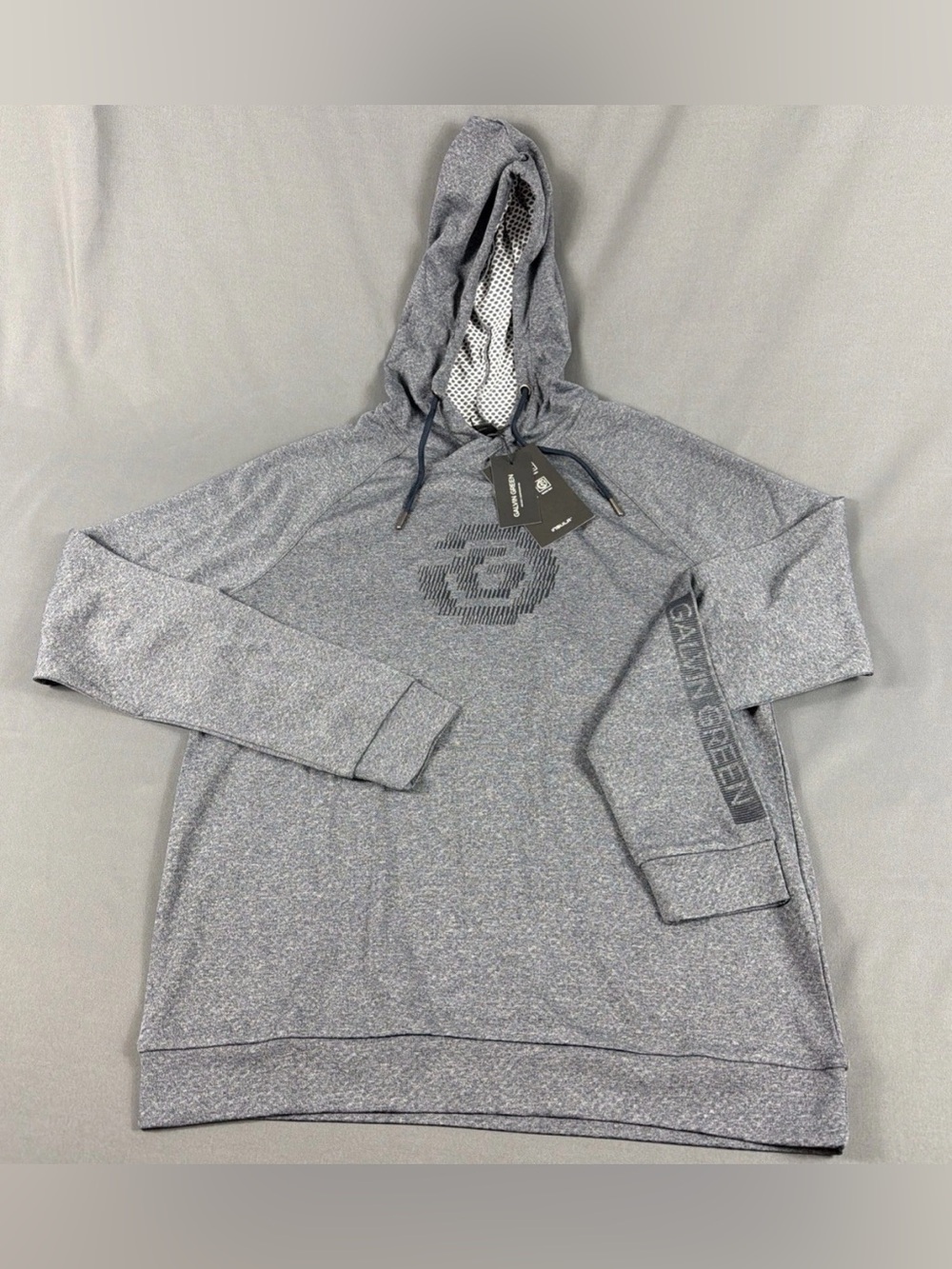 Galvin Green Golf Hoodie Desmond Medium Navy Melange Polyester NWT MSRP $149